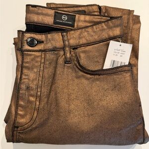 AG Adriano Goldschmied Men's Tan Skinny Jeans